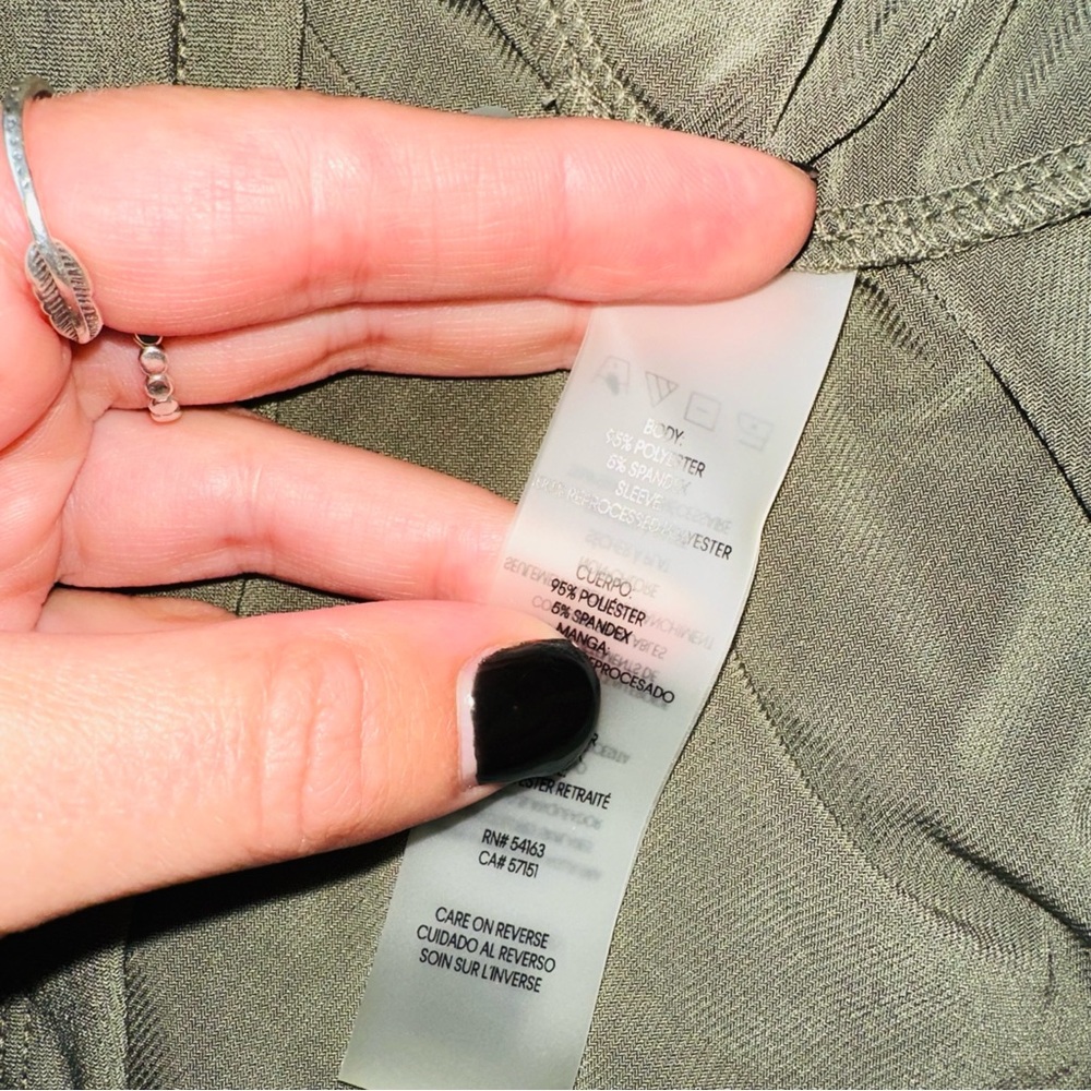 NWT Calvin Klein Green Blouse XL New Women’s Top - Picture 4 of 5